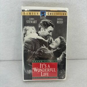 Its a Wonderful Life‎ VHS Tape Frank Capra Family Collection Movie (clamshell)